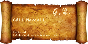 Gáll Marcell névjegykártya