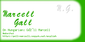 marcell gall business card